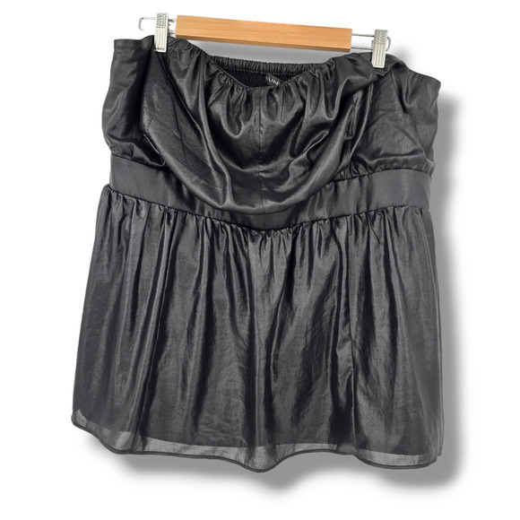 NEW Lane Bryant Women's Plus Peplum Sleeveless Tank Top‎ Blouse Black Size 20 - Picture 1 of 11